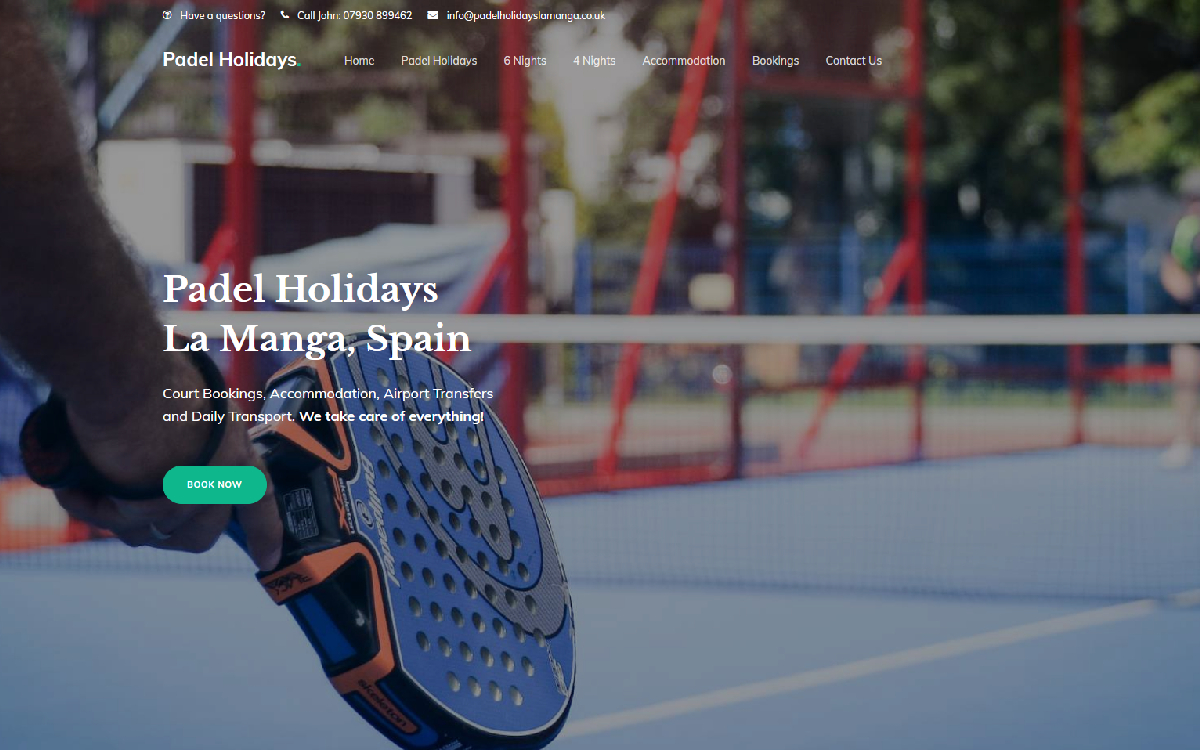 padel holidays la manga